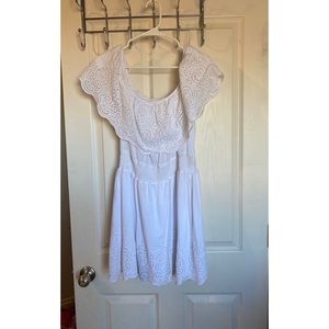 Off Shoulder White Dress